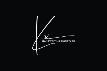 KX initials Handwriting signature logo. KX Hand drawn Calligraphy lettering Vector. KX letter real estate, beauty, photography letter logo design.