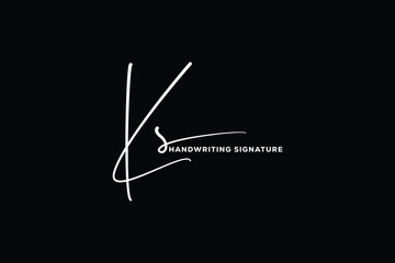 KS initials Handwriting signature logo. KS Hand drawn Calligraphy lettering Vector. KS letter real estate, beauty, photography letter logo design.