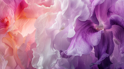 Layers of abstract patterns in shades of pink purple and white dance across the canvas in Orchid Delirium capturing the alluring mystique of these beloved blooms.