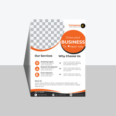 corporate elegant flyer design template  for business .