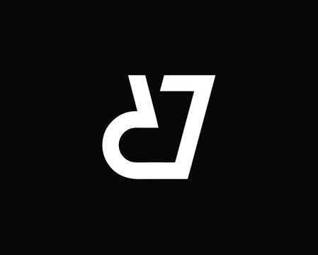 Creative Minimalist Letter D7 Logo Design, D7 Monogram
