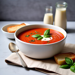tomato soup with basil