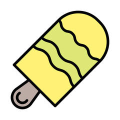 Popsicle Line Filled Icon