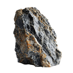 Igneous rock on transparent background
