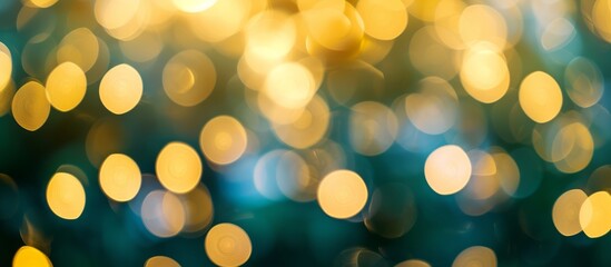 Obraz premium Abstract Blurry Background with Beautiful Circles of Glowing Lights and Bokeh Effect for Design Inspiration