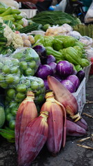 vegetables at the market
