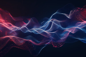 Obraz premium abstract data network on dark background