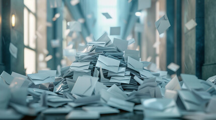 An overflowing Inbox symbolizing the demand in customer service jobs