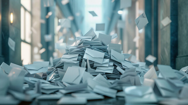 An overflowing Inbox symbolizing the demand in customer service jobs