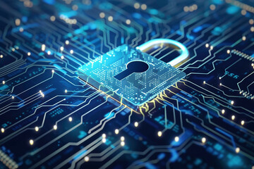 Digital Encryption for data protection - obrazy, fototapety, plakaty