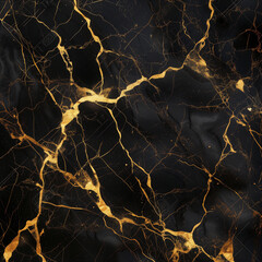 black marble with yellow gold veins luxury background texture pattern background wallpaper