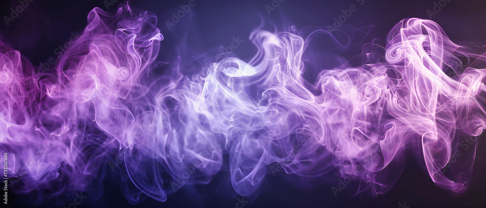 Aufkleber whisps of smoke and abstract patterns in a mystical dance of color and light, evoking creativity and