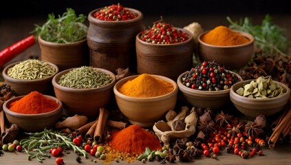 "From the rich reds of paprika to the earthy greens of dried herbs, our AI platform will bring your concept of spices and dried vegetables to life in a visually diverse and creative way."