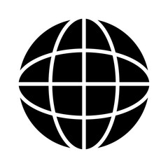 Globe Glyph Icon