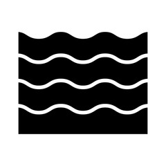 Obraz premium Wave Glyph Icon