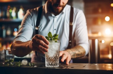 more than 20 percent of bartenders are draft drinkers - obrazy, fototapety, plakaty