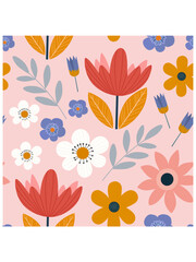 Floral seamless pattern. Vector design for paper, interiors and other uses.	
