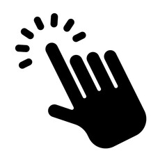 Obraz premium Click Glyph Icon