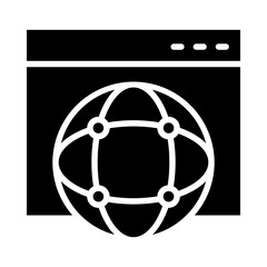 Globalization Glyph Icon