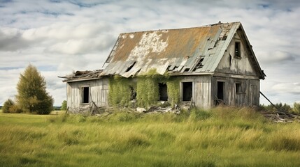 antique old farm house