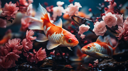 fish swimming in aquarium