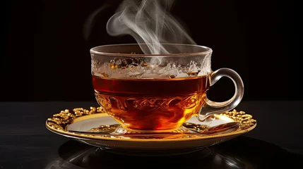 Sierkussen hot english breakfast tea © PikePicture
