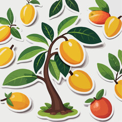 seamless pattern with oranges