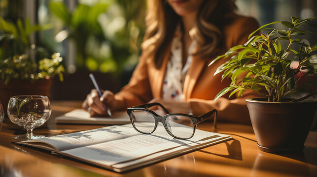 a secretary teleworks from home