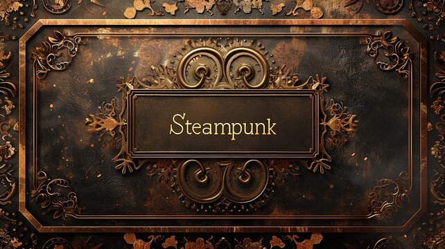 Classic steampunk background.