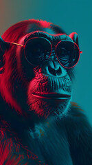 chimpanzees bold fashion photography