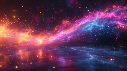 Abstract network and data speed ,generative ai