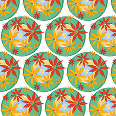 seamless pattern with flowers