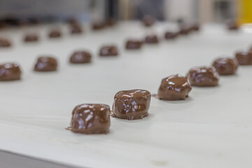 Production of a large chocolate factory.