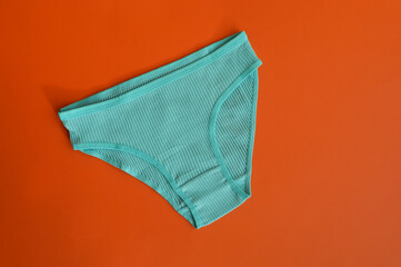 women's underwear, cotton briefs, comfortable clothes made of natural materials, wardrobe. background for the design.