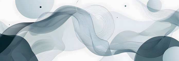 abstract white and gray background of circular shapes