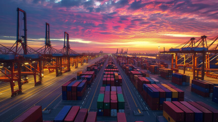 As the sun sets on the horizon the container terminal remains a hive of activity thanks to the roundtheclock operations made possible by automation.