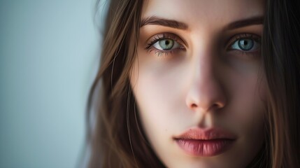 Generative AI : Beautiful Woman Face Portrait