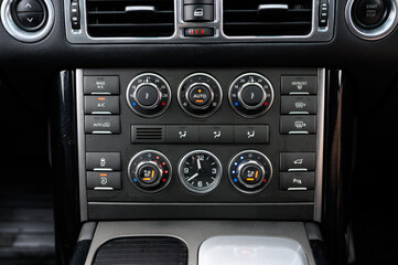 Fototapeta premium Climate control panel of a car