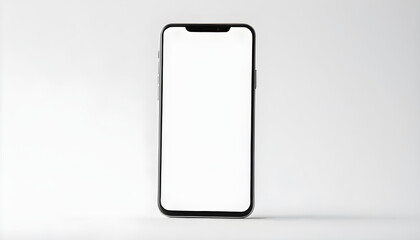 cell phone with blank screen