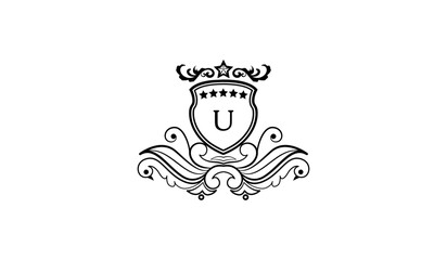 Luxury Flying Leaf Alphabetical Logo