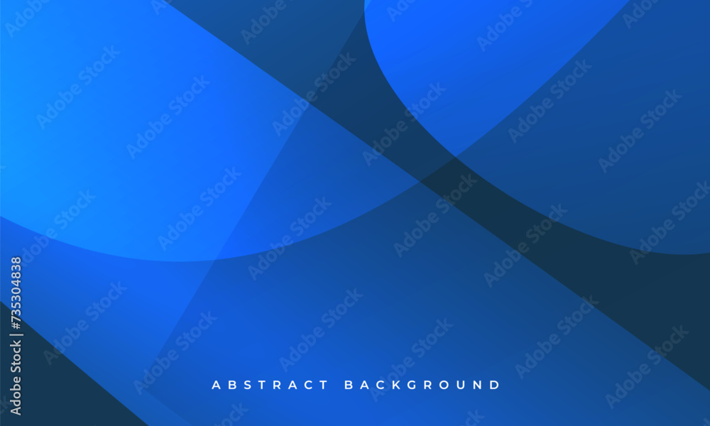 Aufkleber abstract dark blue minimal background with dynamic wave shapes. vector illustration