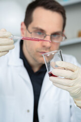 portrait of a blood test