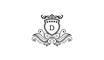 Luxury Flying Leaf Alphabetical Logo