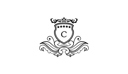 Luxury Flying Leaf Alphabetical Logo