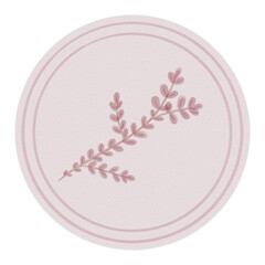 Watercolor Pink Branch Icon