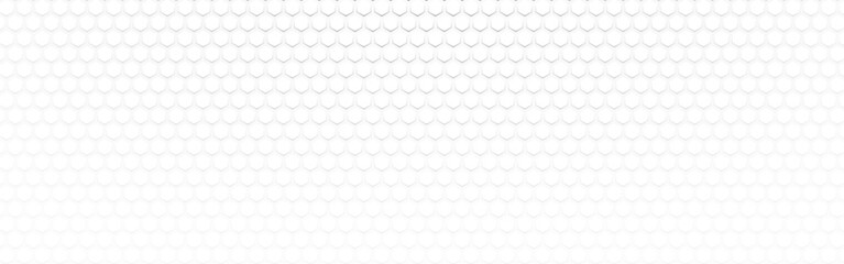 Hexagon background. White technology texture with soft gradient. Wide honeycomb template. Neutral website background. Abstract geometric design. Vector illustration