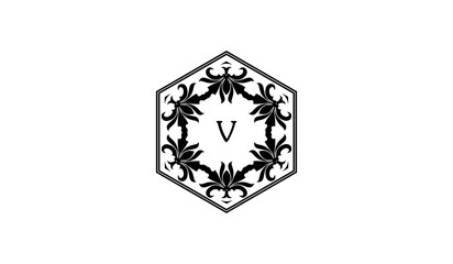 Luxury Round Frame Alphabetical Logo