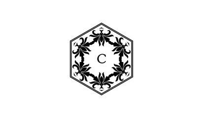 Luxury Round Frame Alphabetical Logo