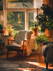 A Photo Of A Living Room Lit By Natural Daylight To Reduce Electricity Use