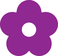 Flower clip art design on plain white transparent isolated background for card, shirt, hoodie, sweatshirt, apparel, tag, mug, icon, poster or badge